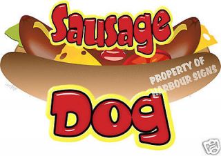 Sausage Dog Decal 18 Hot Dog Cart Concession Food Truck Van Stand 
