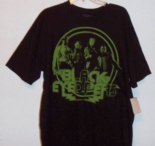 Black Eyed Peas Size Large Tee Black Short Sleeve T Shirt Mens Tee NWT