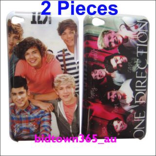 For iPod Touch 4 4G 4th 2pcs One Direction Hard Platic Back Case 