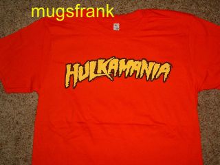 Hulk Hogan Hulkamania Wrestling Red T Shirt