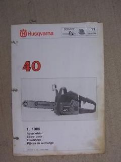 husqvarna model 40 chainsaw parts