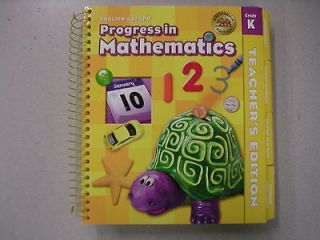 Progress in Mathematics Grade K Teachers Edition Sadlier Oxford ISBN 