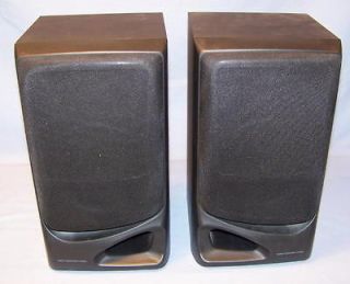 Stereo Component Speakers 12H x 5W x 4D Nice Small Size No Brand 