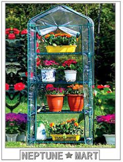   Tier 62H Portable GREENHOUSE Clear Cover Green Grow Hot House 01 NIB