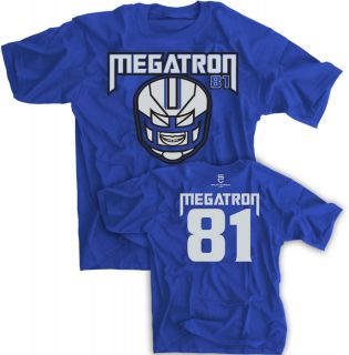 Calvin Johnson Megatron Jersey T Shirt Detroit Lions Funny Madden