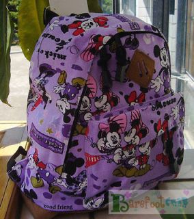 NEW Mickey& Minnie TODDLER Girls Purple~ CAVANS SCHOOL SMALL BACKPACK 