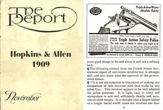 Hopkins & Allen 1909 The Report