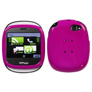 Solid Hot Pink Phone Snap on Case Cover For SHARP Kin One (Microsoft)