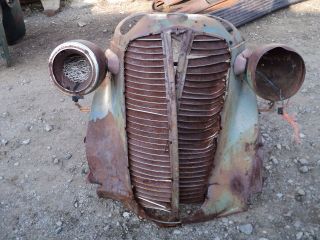 1938 Dodge car grill w/ headlights PARTING OUT 300+ CLASSIC CARS hot 