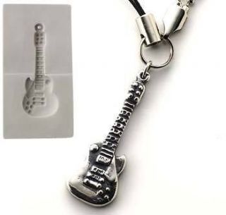 PMC Silver Clay Jewelry Push Mold Ring Guitar Pendant Mould