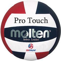 MOLTEN PRO TOUCH RED/WHITE/BLUE VOLLEYBALL