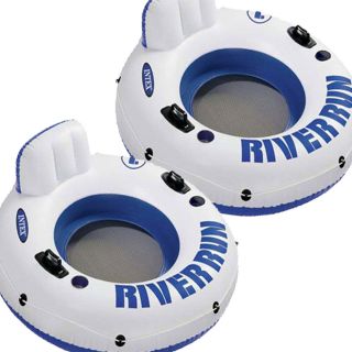 Intex River Run I Inflatable Inner Tube Lounge Float 58825E Swimming 