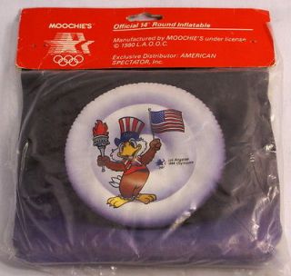 Official 1984 LA Olympics Official Round Inflatable Seat Cushion 