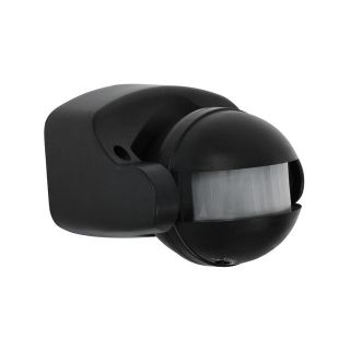 BLACK IP44 MOTION DETECTOR FOR SWITCHING YOUR LIGHTS