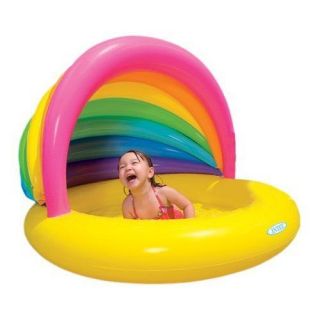 Inflatable Rainbow Shade 61 x 53 41 Kiddie Pool Backyard Baby Pool 