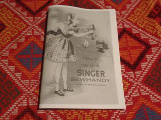 Singer Sewhandy Toy Child Sewing Machine Manual Inst. ~ Girl Mod. 20 B 