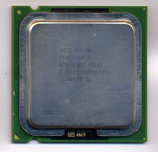 Intel Pentium D 820 2.8 GHz LGA 775 CPU SL88T 2M/800 dual core 