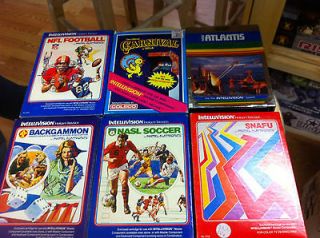 Lot of 6 Intellivision boxed games #2  with boxes  snafu carnivale 