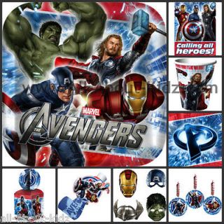   AVENGERS Superheroes Birthday PARTY SUPPLIES   Make Your Own Set