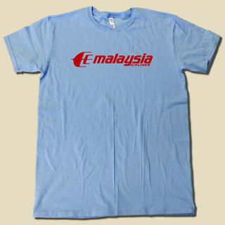 MALAYSIA airlines tshirt COOL kuala lumpur aviation tee