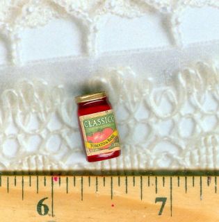 Dollhouse Miniature Size Spaghetti Sauce Jar