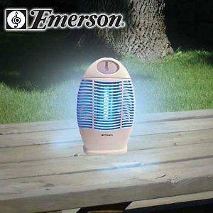 EMERSON CORDLESS INDOOR OUTDOOR RECHARGEABLE BUG ZAPPER HANGING OR 