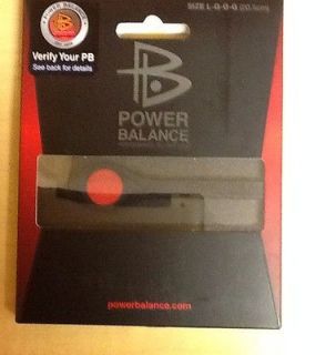 New Black/Red Power Balance Wrist Band M Size With Box