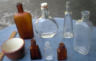 Lot of High Quality Vintage Bottles Found While Fossil Hunting