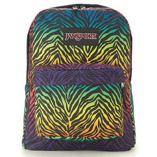 Jansport BLACK LABEL Backpack Colorful Zebra Style JS 43520J9EM