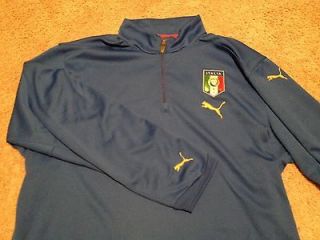   PUMA Italy Soccer National Team 1/4 Zip Team Issue Dri Fit Jacket 2XL