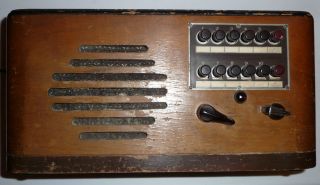 Vintage 1950 Wooden Intercom