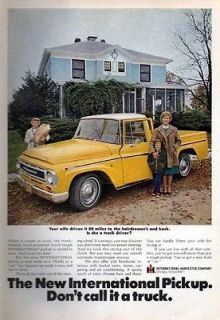 1968 International Harvester Pickup Truck Original Color Ad