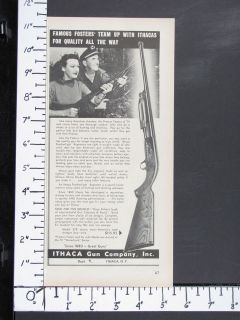 1960 ITHACA GUN Model 37 Featherlight Shotgun magazine Ad Preston 