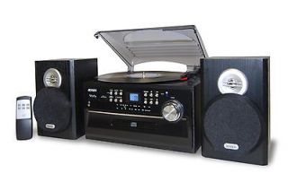 Jensen 3 Speed Stereo Turntable (JTA 475) Record Player   CD Player 