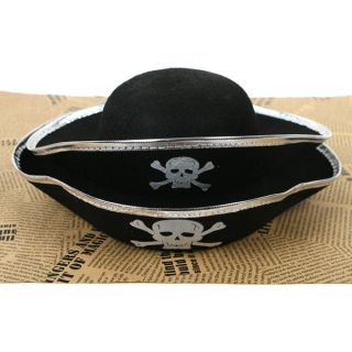 Halloween Ball Caribbean Pirate Hat captain Cap Party Supply Kid Adult 