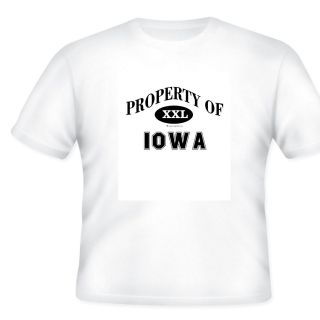 short sleeve T shirt PROPERTY OF IOWA state