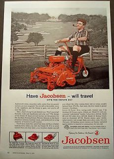 1959 Jacobsen Putting Greens riding lawn mower Estate 24 vintage ad
