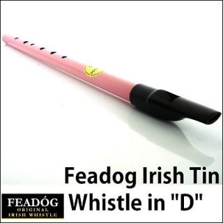 Brand New PINK IRISH FEADOG Tin Penny Whistle in D Note