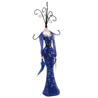 Sophia Mannequin Jewellery Holder Sequin Evening Dress   Blue 59999