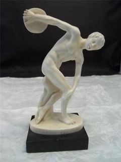 Vintage A Santini Classic Figure Discobolo Italy Figurine Statue