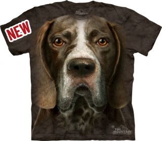 THE MOUNTAIN GERMAN SHORTHAIRED POINTER FACE MEDIUM PUPPY DOG T SHIRT