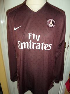 2006 2007 Paris St Germain long sleeve Away Football Shirt adult extra 