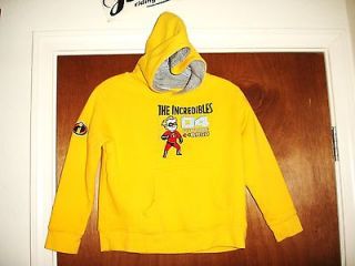   The INCREDIBLES Dash Hoodie Jacket Shirt Jersey Sewn Youth Boys sz S
