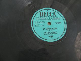 JERRY GRAY DECCA SAMPLE ST LOUIS BLUES / JEEP JOCKEY JUMP VINTAGE 78