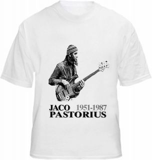 Jaco Pastorius T Shirt Bass Live Guitar Legend Tee Pastorious Artwork 