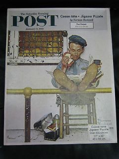   Evening Post Norman Rockwell Jigsaw Puzzle Zoo Keeper 500 Pieces