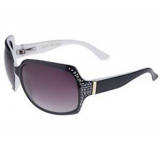 JOAN RIVERS Perfectly Posh Crystal Embellished Sunglasses with Hard 