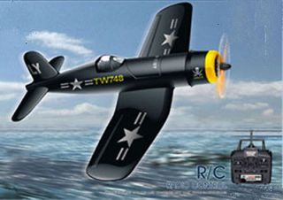 CH Radio Remote Control WWII Warbirds F4U Corsair Pirate Airplane R 