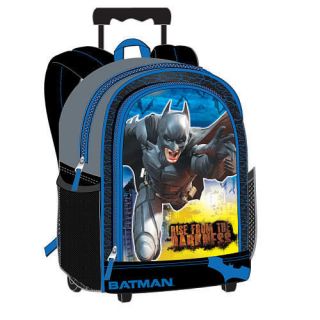   KNIGHT CAPED CRUSADER Full Size Travel School Rolling Backpack $32