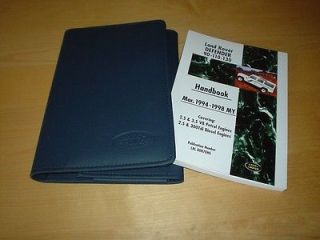 LAND ROVER DEFENDER 90 110 130 NINETY ONETEN 300 TDI Handbook Owners 